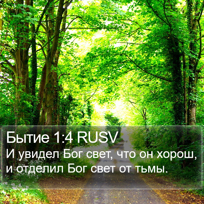 Бытие 1:4 RUSV Bible Study