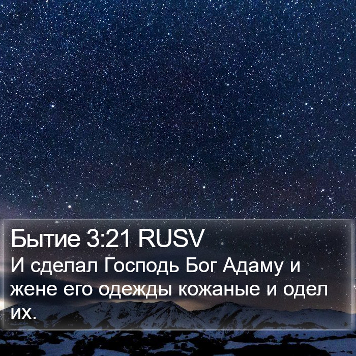 Бытие 3:21 RUSV Bible Study