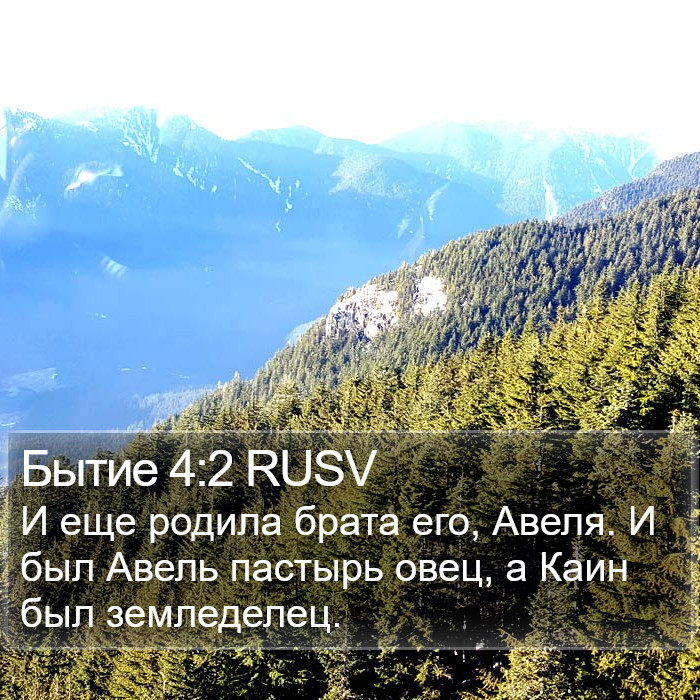 Бытие 4:2 RUSV Bible Study