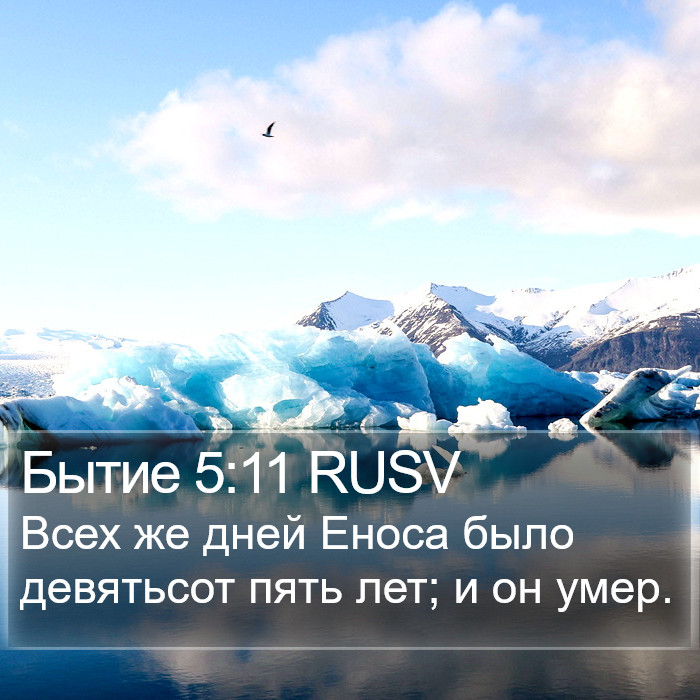 Бытие 5:11 RUSV Bible Study