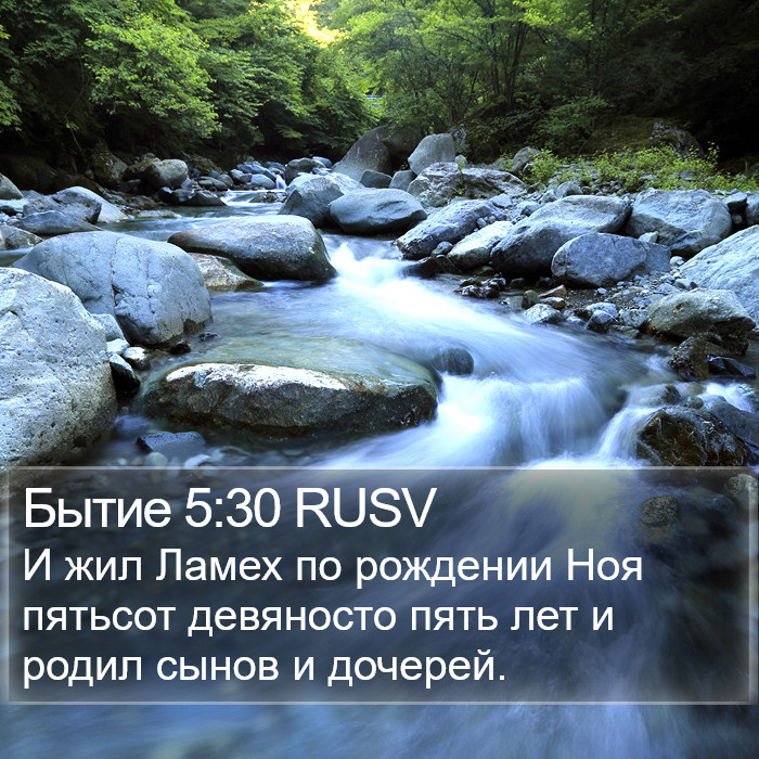 Бытие 5:30 RUSV Bible Study