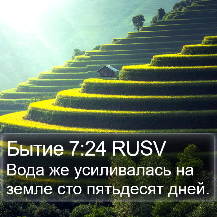 Бытие 7:24 RUSV Bible Study