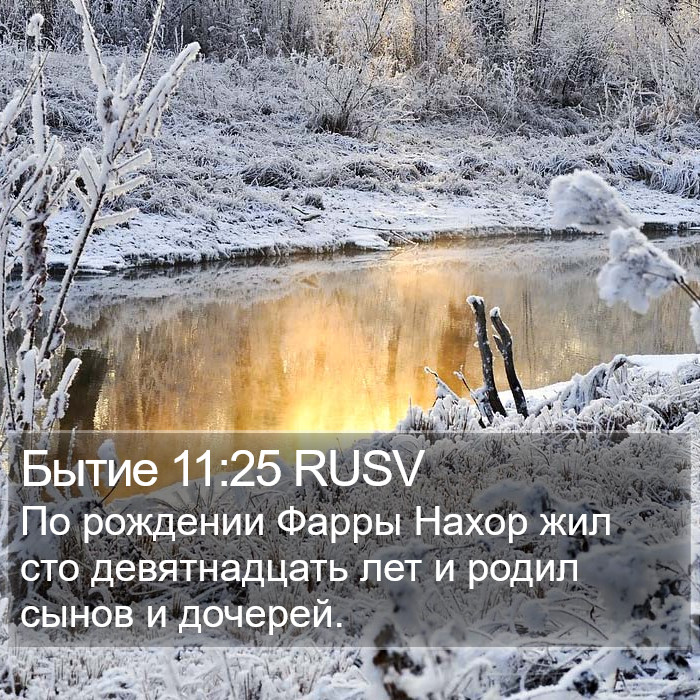 Бытие 11:25 RUSV Bible Study