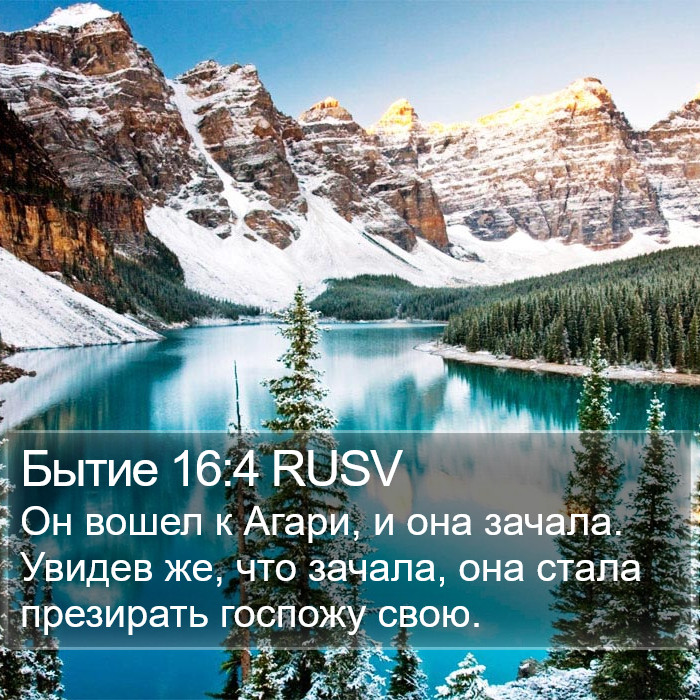 Бытие 16:4 RUSV Bible Study