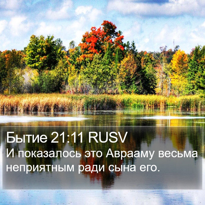 Бытие 21:11 RUSV Bible Study