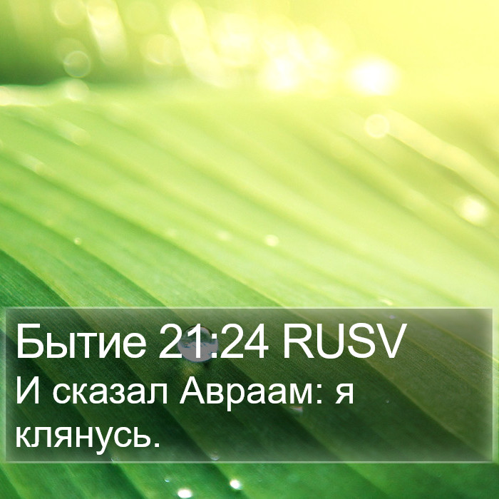 Бытие 21:24 RUSV Bible Study