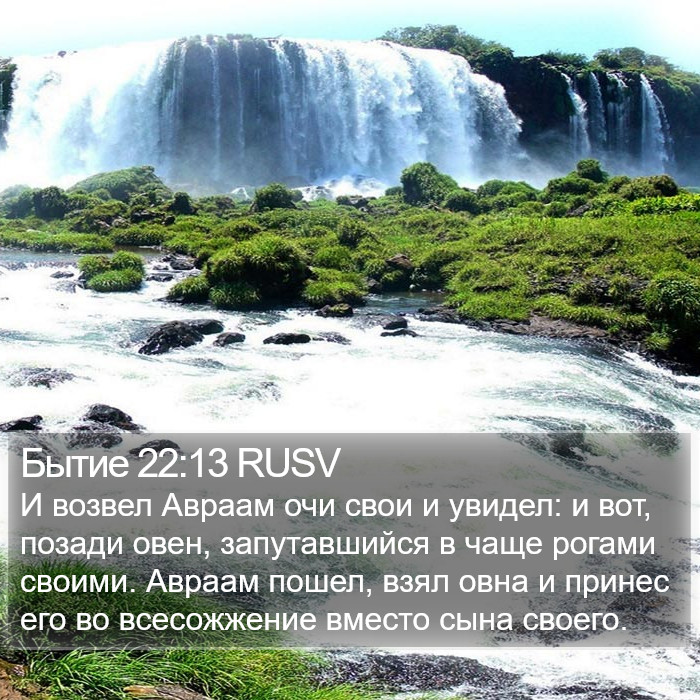 Бытие 22:13 RUSV Bible Study