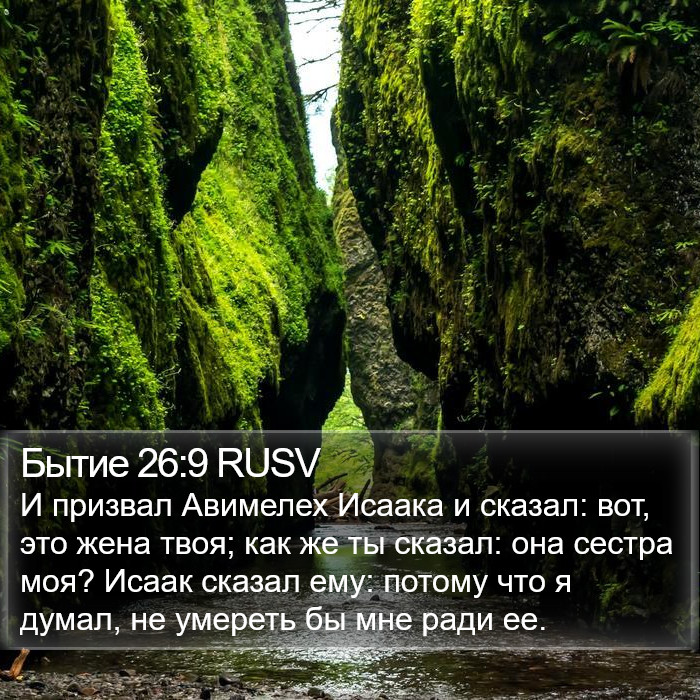 Бытие 26:9 RUSV Bible Study