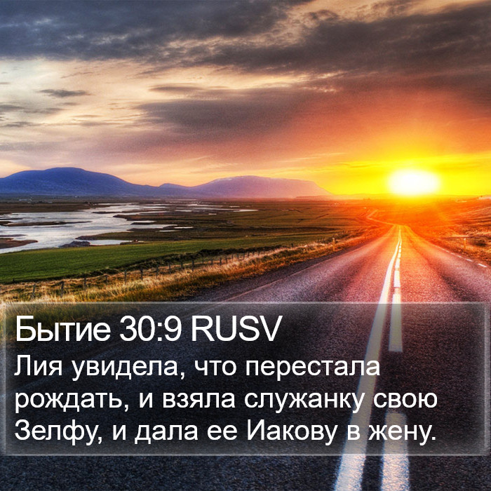 Бытие 30:9 RUSV Bible Study