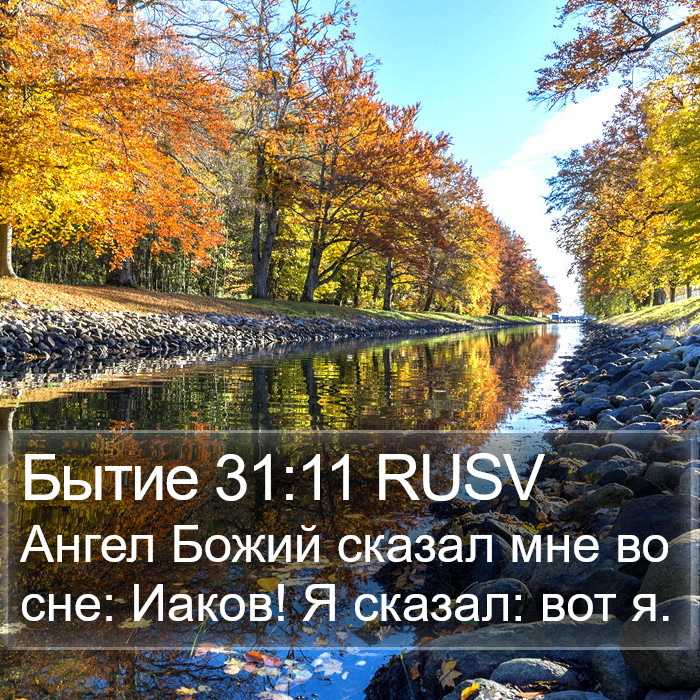 Бытие 31:11 RUSV Bible Study