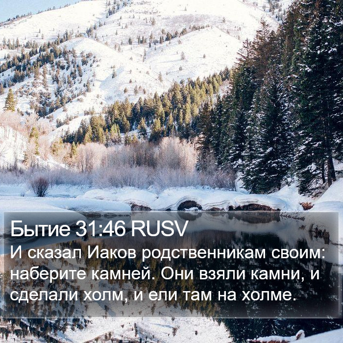 Бытие 31:46 RUSV Bible Study