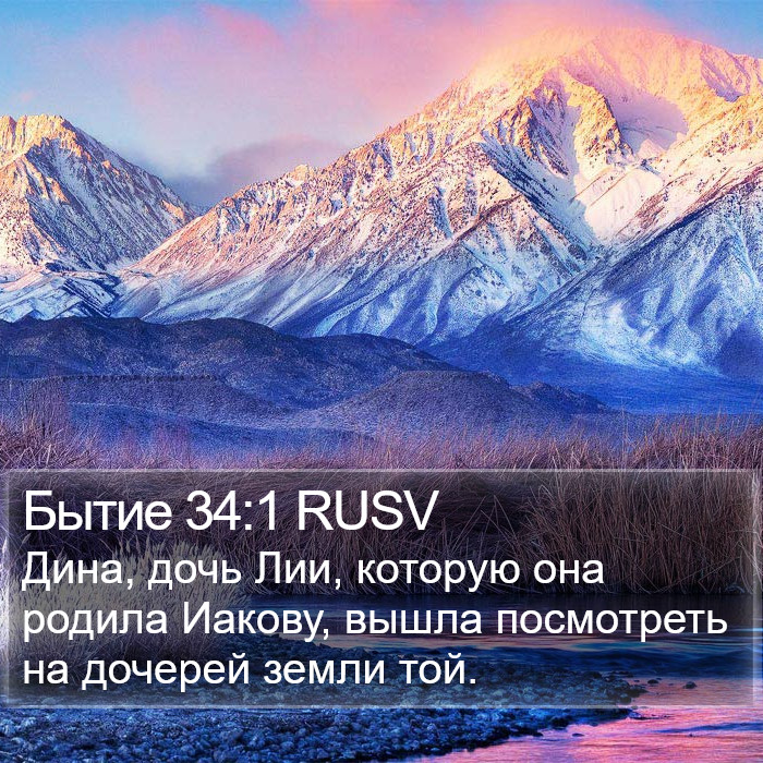 Бытие 34:1 RUSV Bible Study