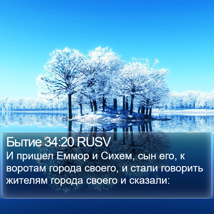 Бытие 34:20 RUSV Bible Study