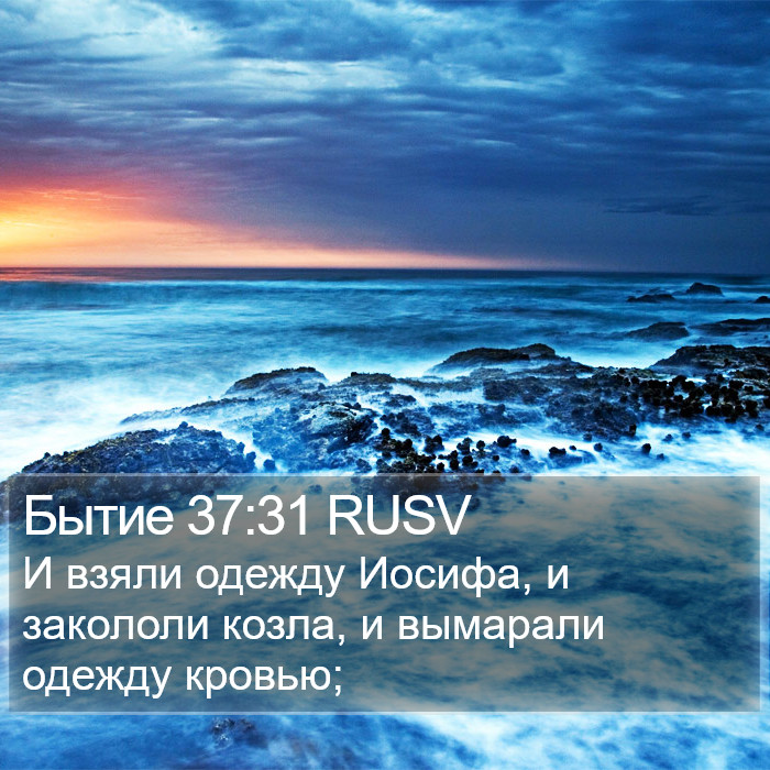 Бытие 37:31 RUSV Bible Study