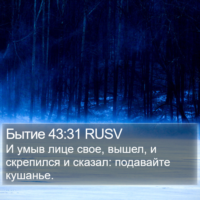 Бытие 43:31 RUSV Bible Study