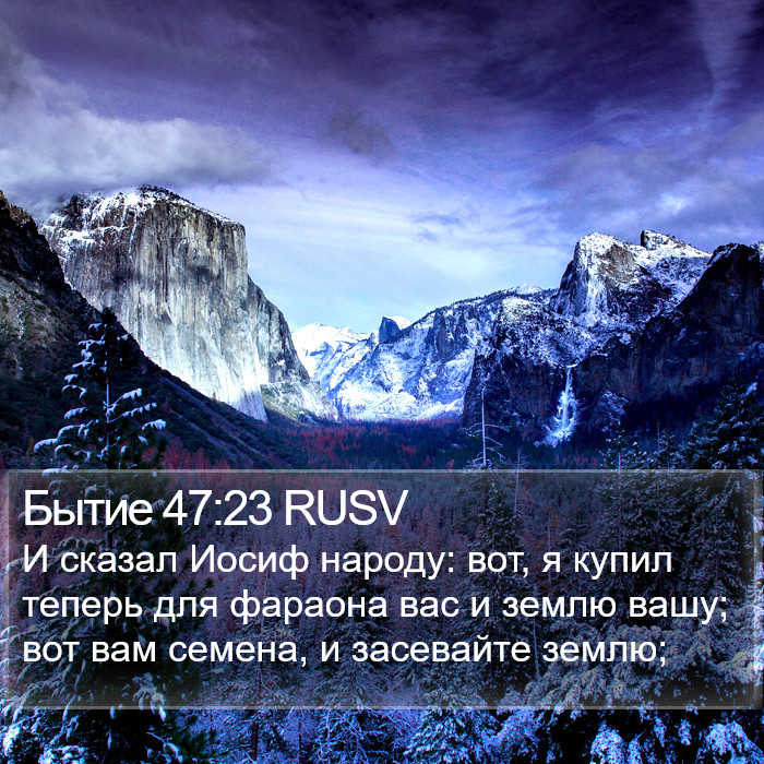 Бытие 47:23 RUSV Bible Study