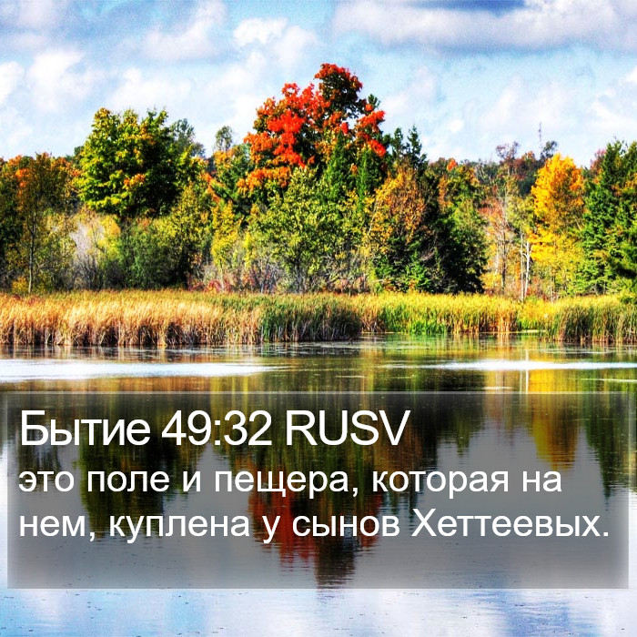 Бытие 49:32 RUSV Bible Study