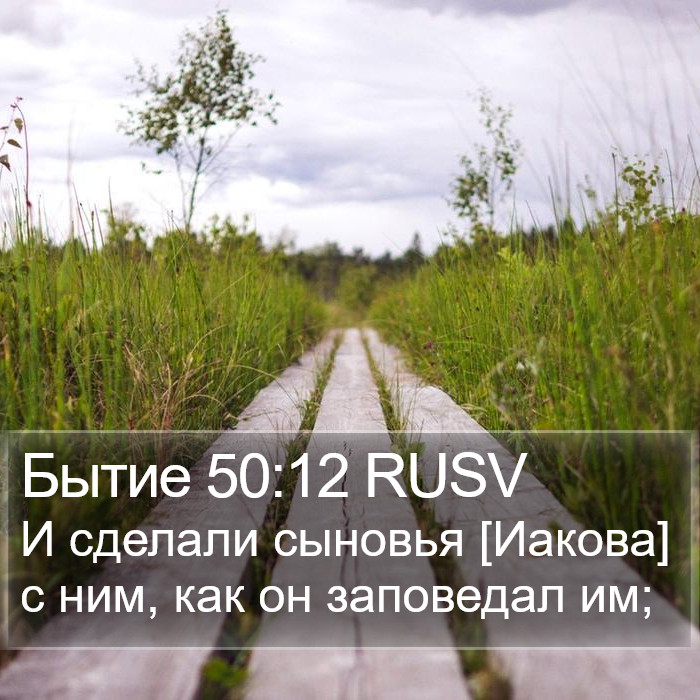 Бытие 50:12 RUSV Bible Study