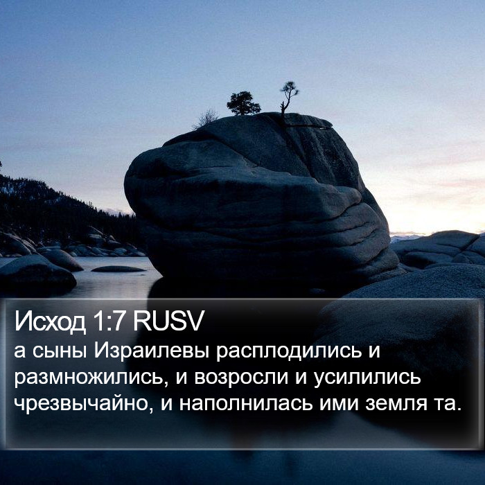 Исход 1:7 RUSV Bible Study