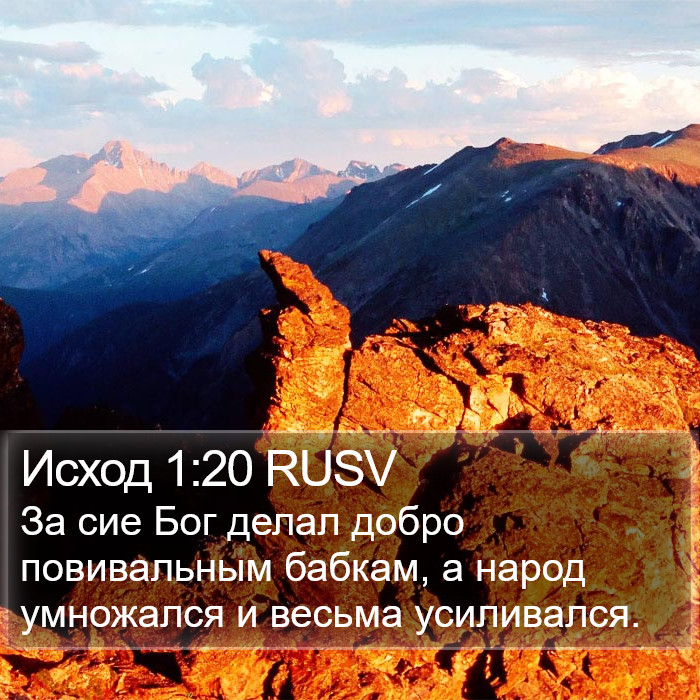 Исход 1:20 RUSV Bible Study