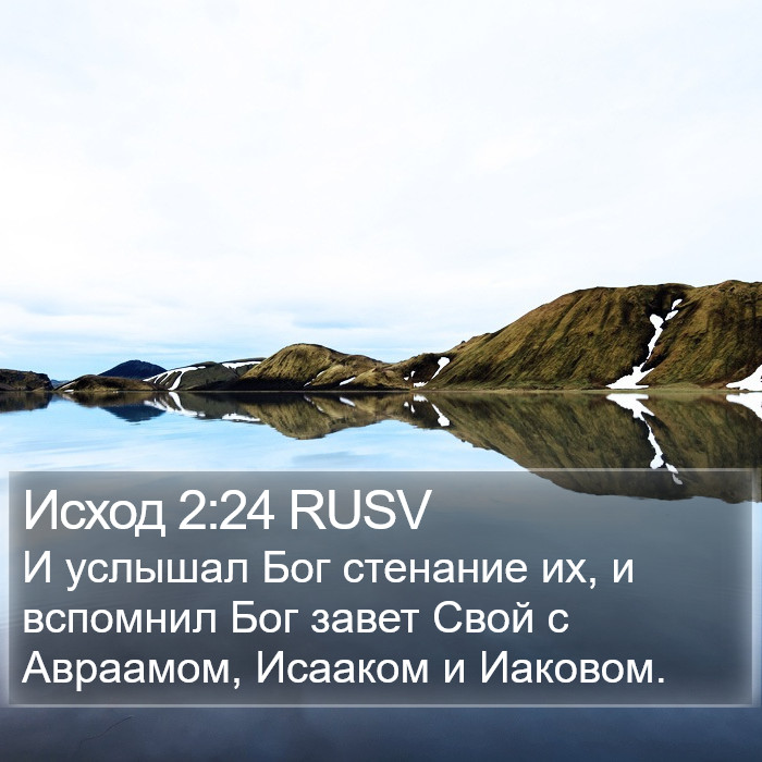 Исход 2:24 RUSV Bible Study