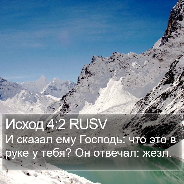 Исход 4:2 RUSV Bible Study