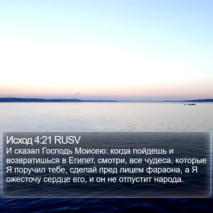 Исход 4:21 RUSV Bible Study