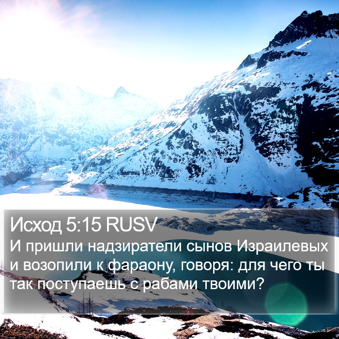 Исход 5:15 RUSV Bible Study