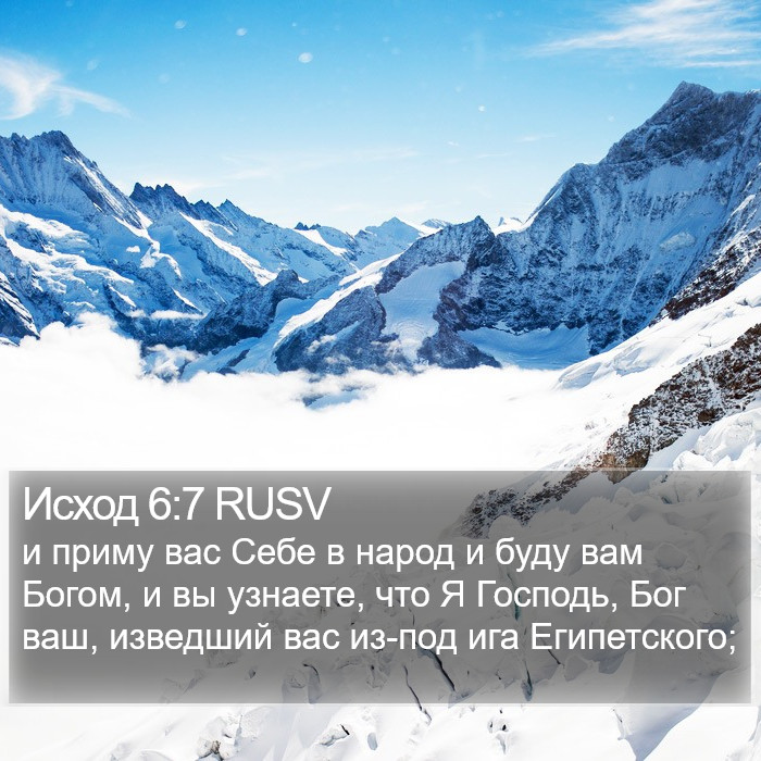 Исход 6:7 RUSV Bible Study