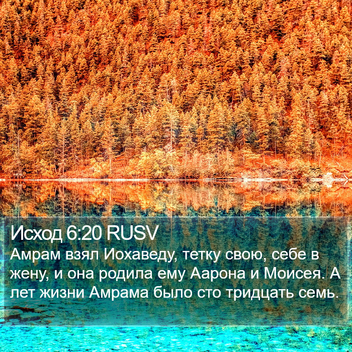 Исход 6:20 RUSV Bible Study