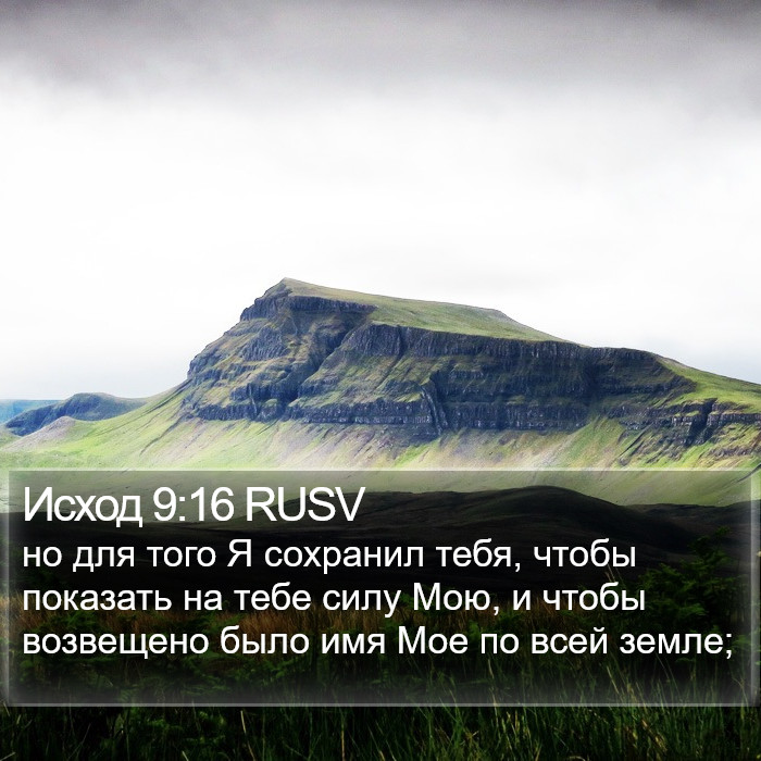 Исход 9:16 RUSV Bible Study