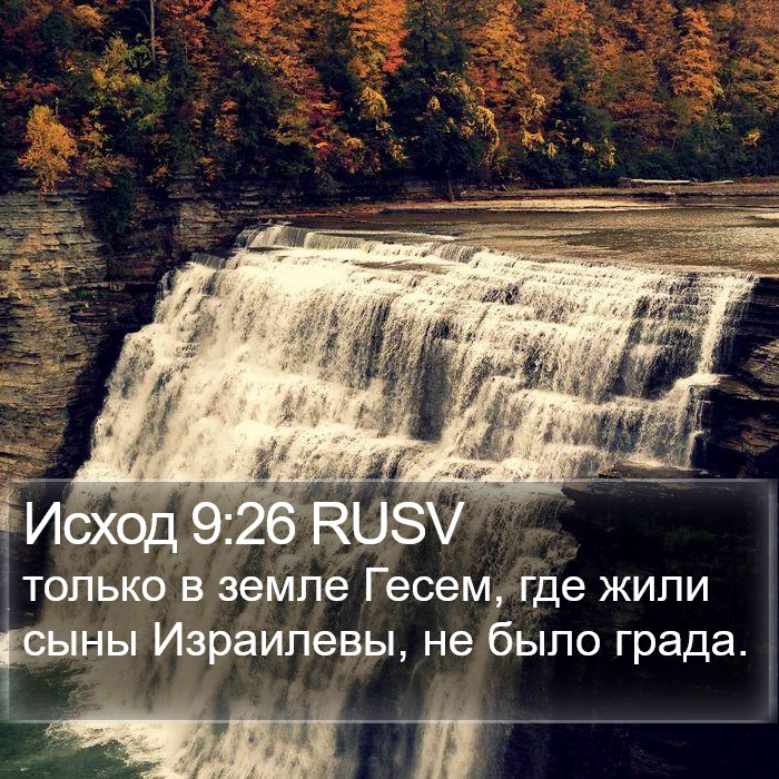 Исход 9:26 RUSV Bible Study