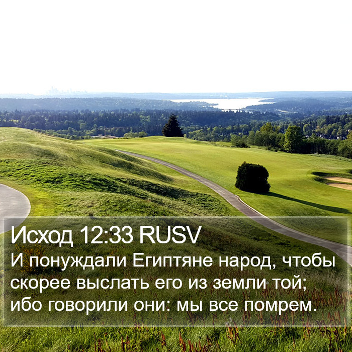 Исход 12:33 RUSV Bible Study