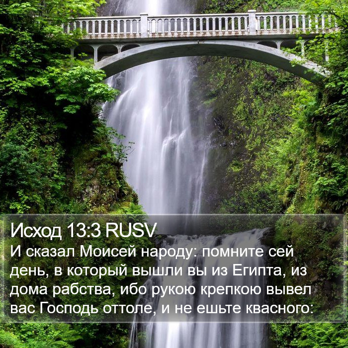 Исход 13:3 RUSV Bible Study