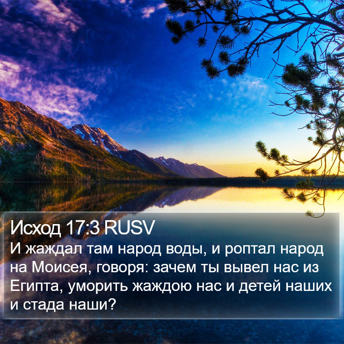 Исход 17:3 RUSV Bible Study