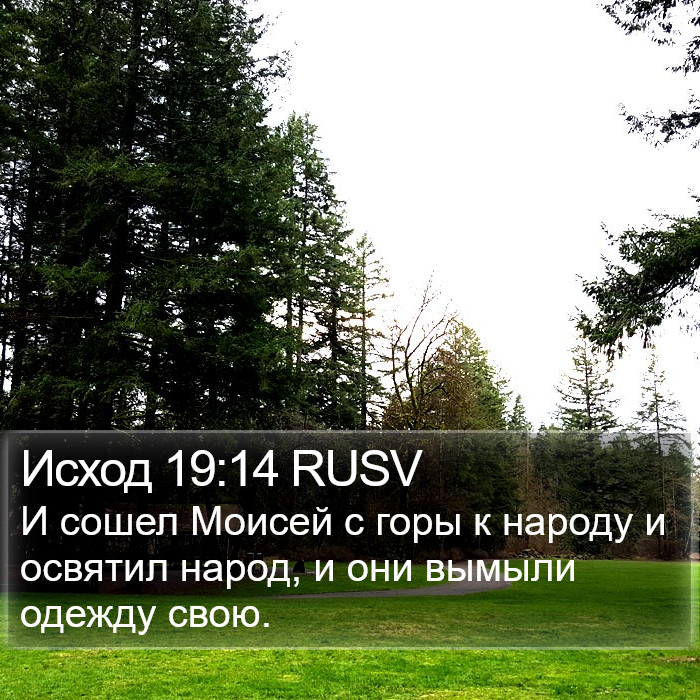 Исход 19:14 RUSV Bible Study