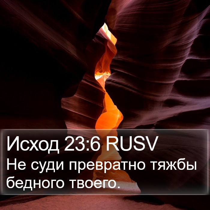 Исход 23:6 RUSV Bible Study