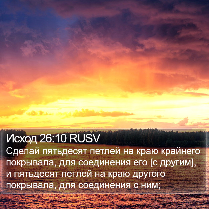 Исход 26:10 RUSV Bible Study