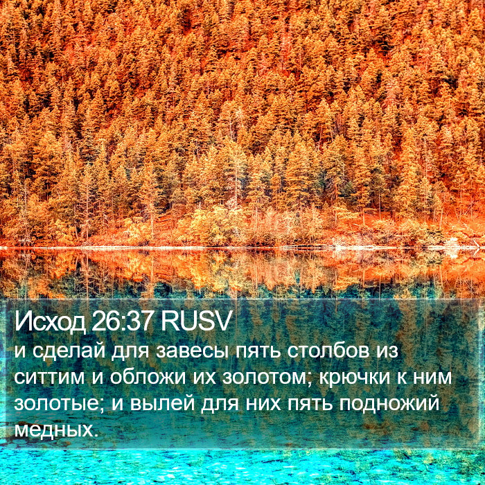 Исход 26:37 RUSV Bible Study