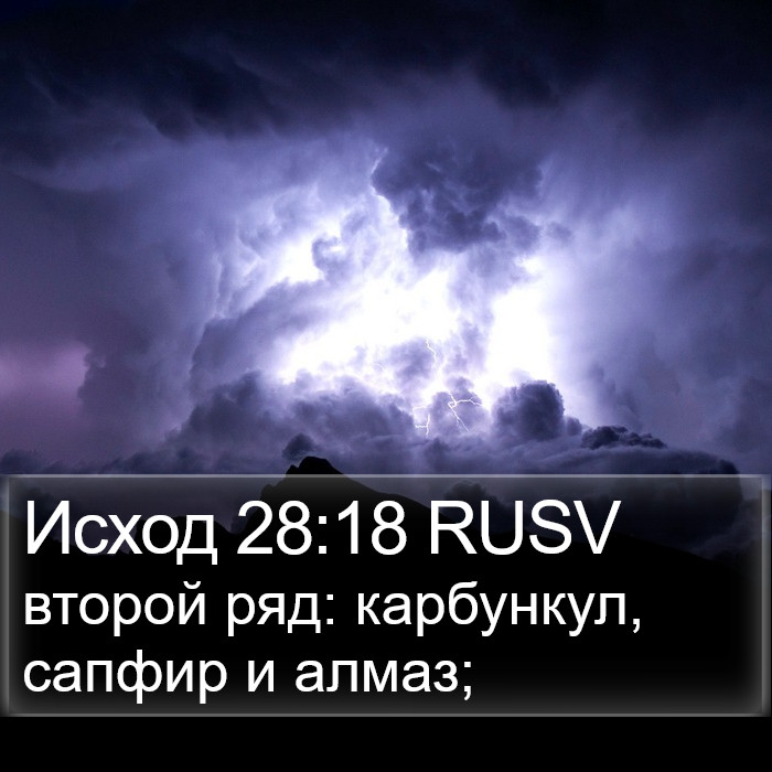 Исход 28:18 RUSV Bible Study