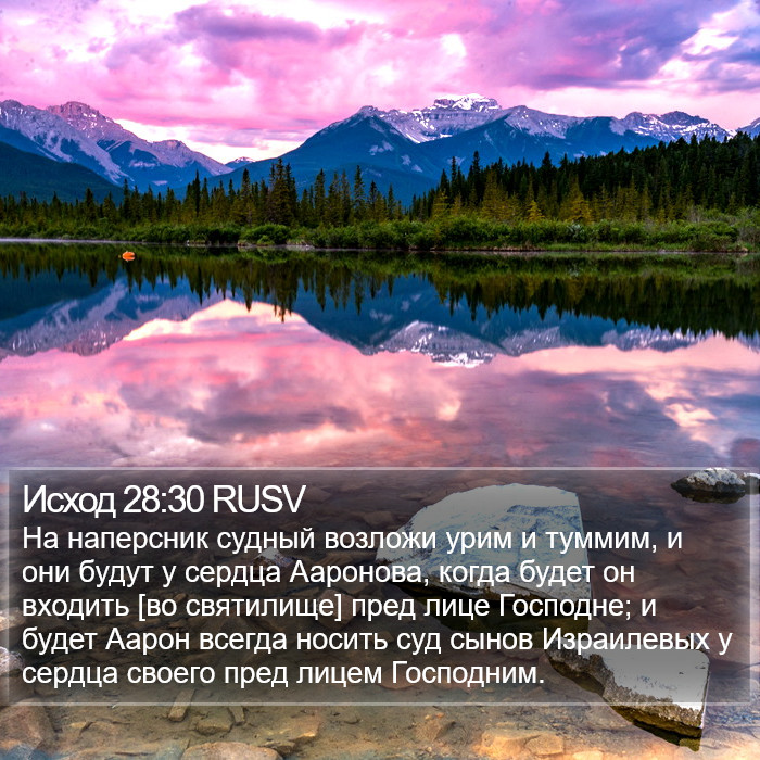 Исход 28:30 RUSV Bible Study