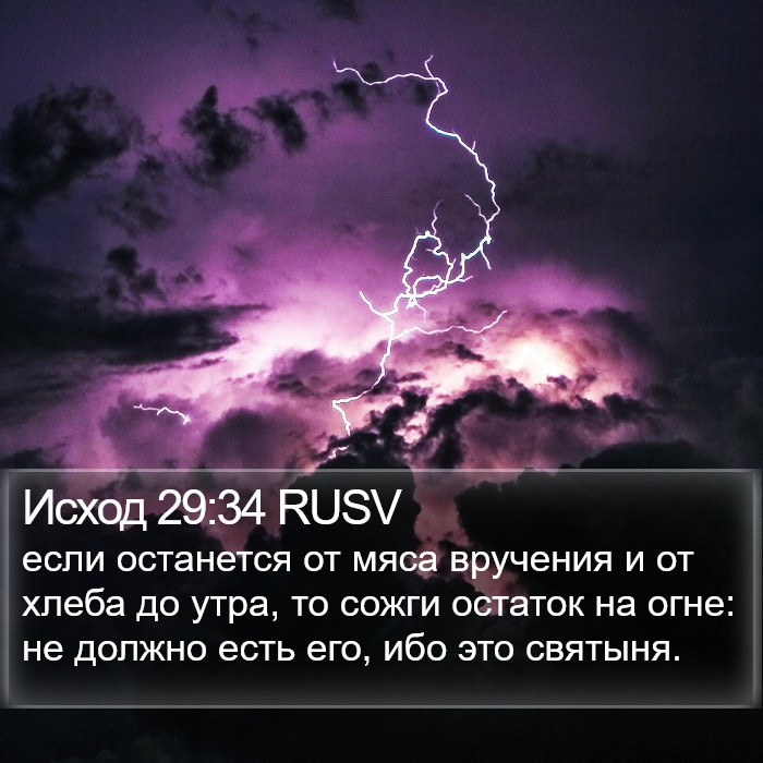 Исход 29:34 RUSV Bible Study