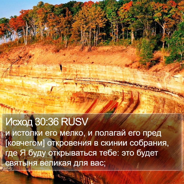 Исход 30:36 RUSV Bible Study
