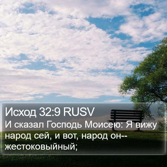 Исход 32:9 RUSV Bible Study