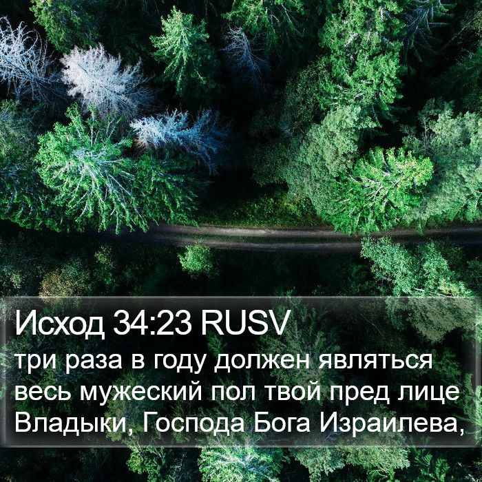 Исход 34:23 RUSV Bible Study