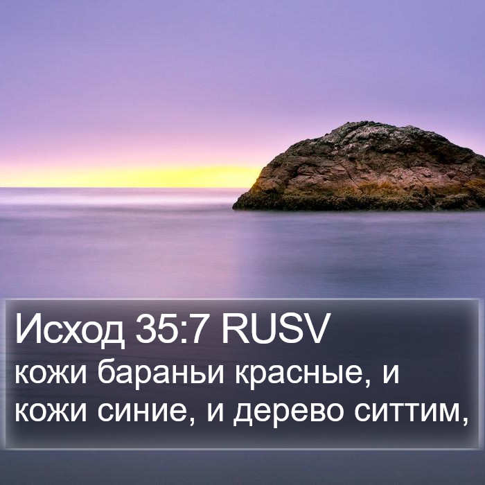 Исход 35:7 RUSV Bible Study