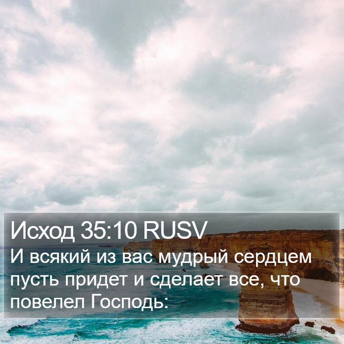 Исход 35:10 RUSV Bible Study