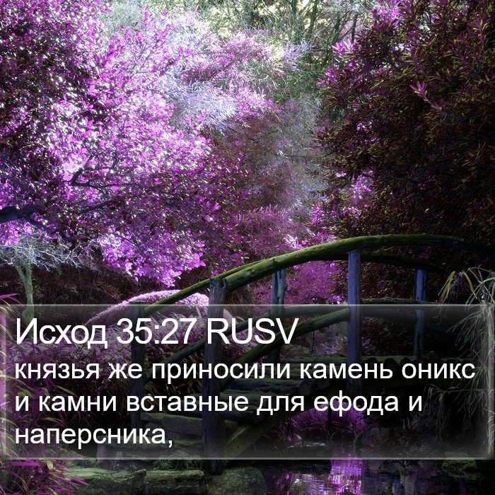 Исход 35:27 RUSV Bible Study