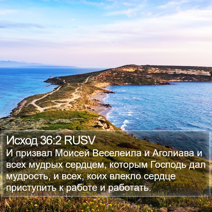 Исход 36:2 RUSV Bible Study