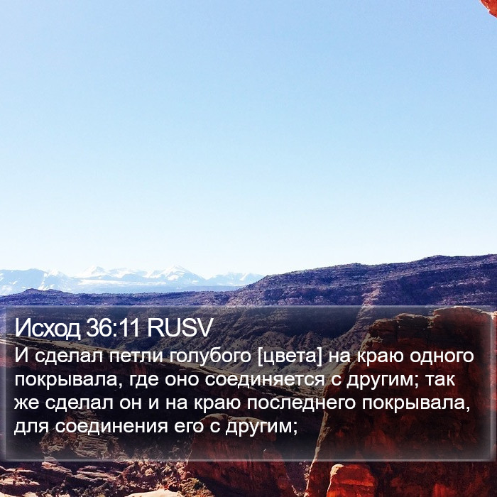 Исход 36:11 RUSV Bible Study